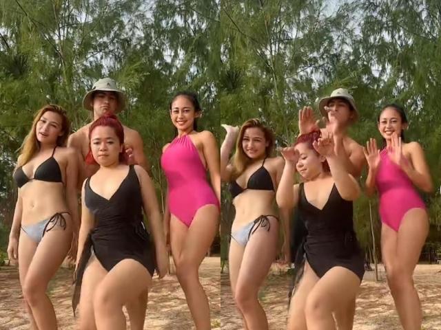 Derrick Monasterio, Elle Villanueva, Liezel Lopez, and Kiray Celis