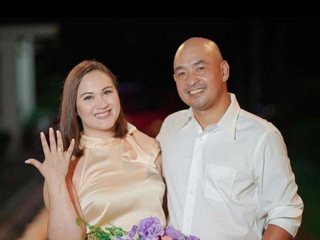 Melissa Ricks with Michael Macatangay