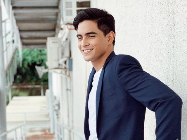 Juancho Trivino on the set of Madrasta