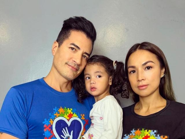 Troy Montero and Aubrey Miles with daughter Rocket