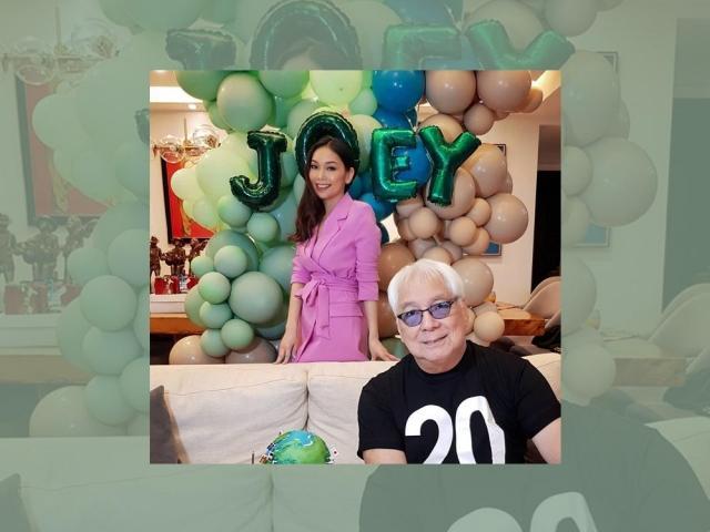 Joey de Leon and his daughter Jocas