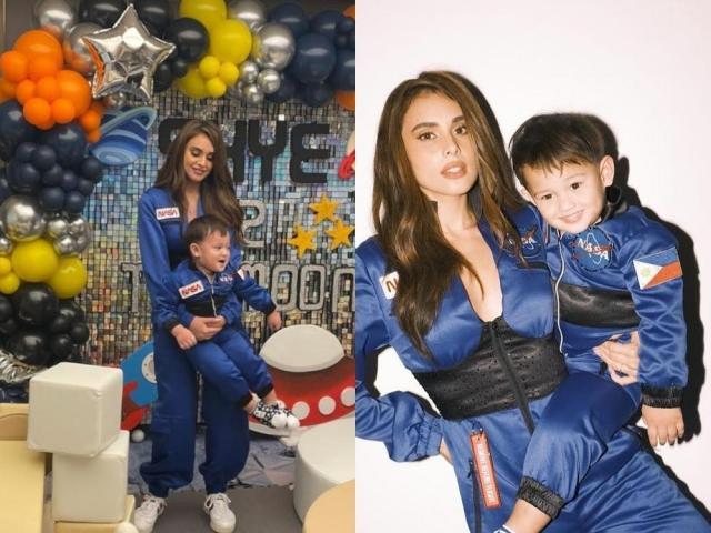 Max Collins with son Skye