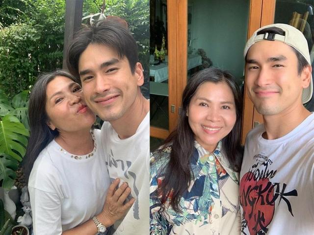 Nadech Kugimiya with mom Sudarath Kugimiya