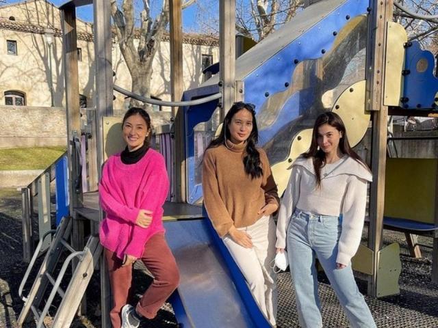 Isabelle Daza Solenn Heussaff and Anne Curtis