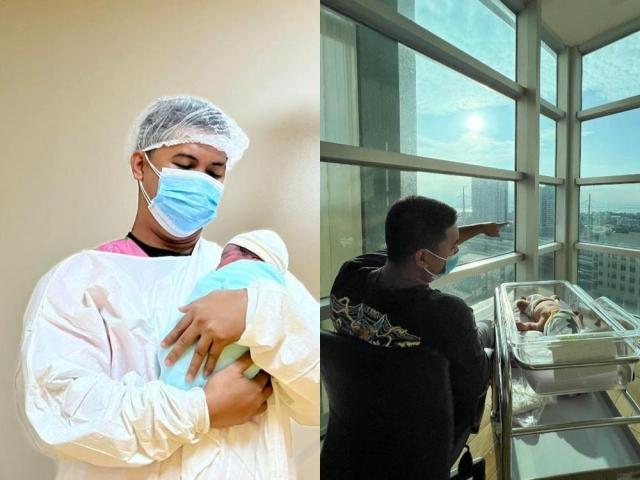 Cong Velasquez and baby Kidlat