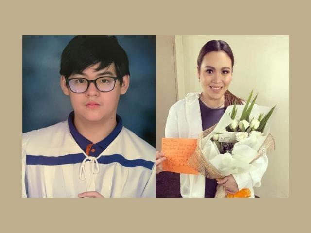 Claudine Barretto and son Santino
