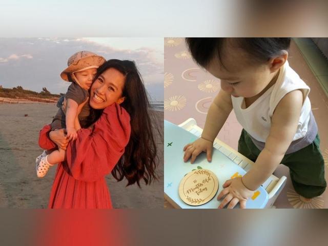 Rachelle Ann Go and baby Lukas 