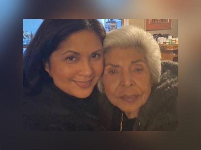 Lovely Rivero with mom