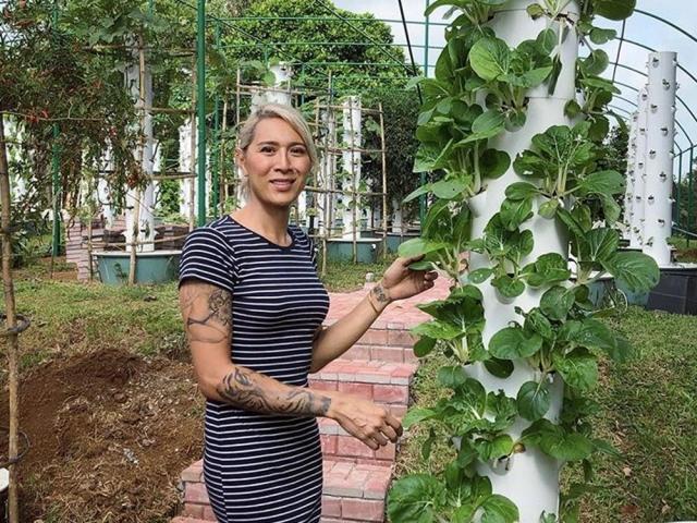 Angie Mead King in her farm