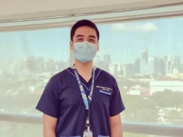 vico sotto in scrub suit