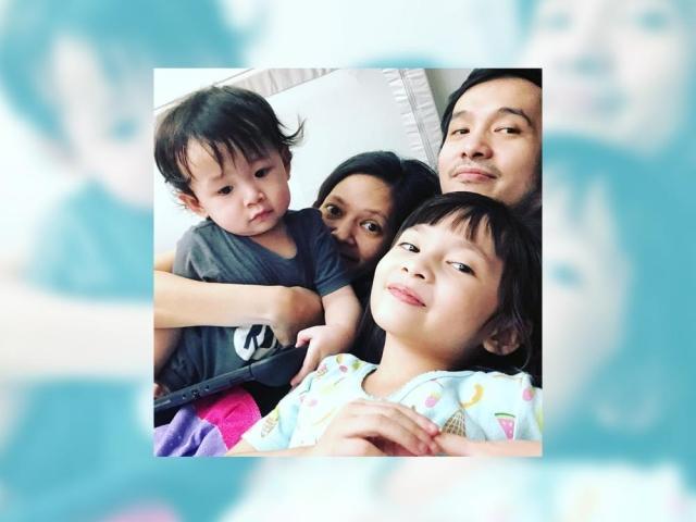 Chynna Ortaleza and Kean Cipriano with kids Steller and Salem