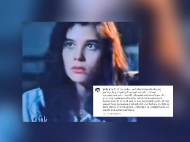 Jaclyn Jose social media hacked