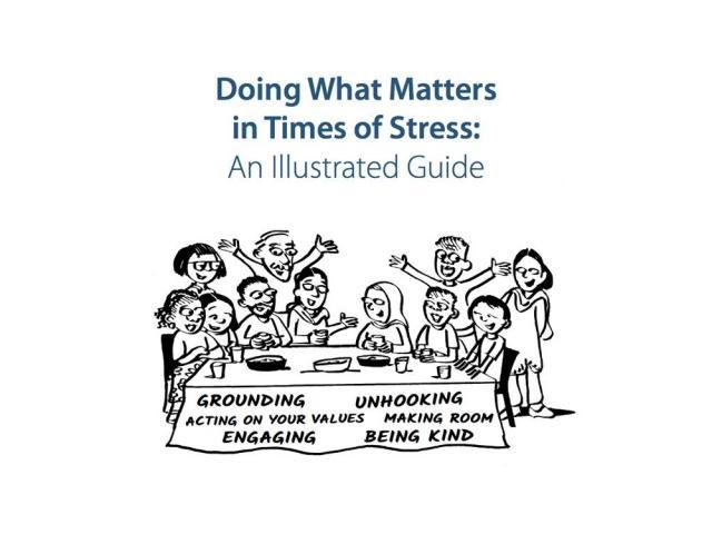 WHO illustration for stress management guide