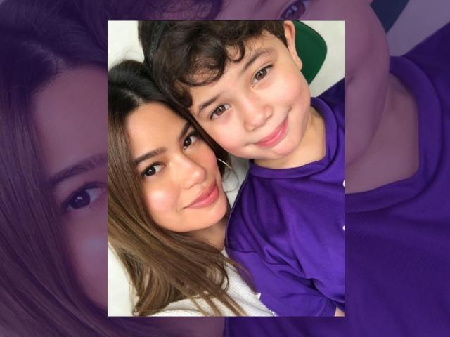 Denise Laurel and son Davian