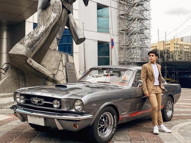 Khalil Ramos and his 1965 Ford Mustang