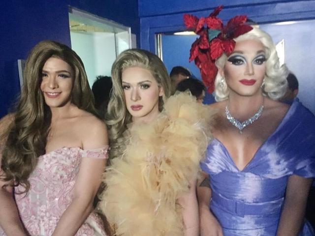  Paolo Ballesteros Martin del Rosario and Christian Bables in The Pantis Sisters premiere