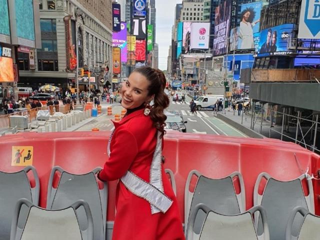 Miss Universe Catriona Gray leaves NYC