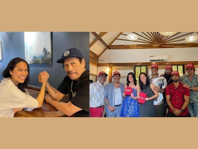 Maricel Laxa and Danny Trejo