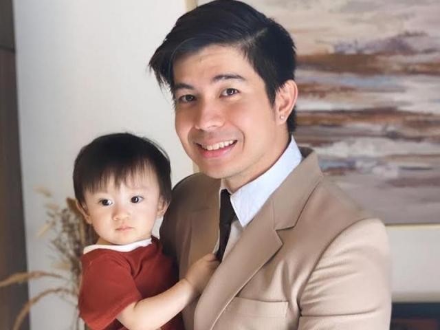Rodjun Cruz and baby Joaquin