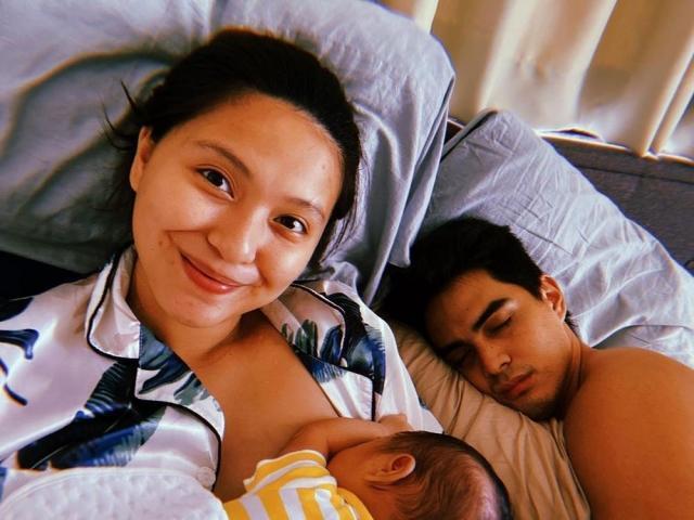 Joyce Pring, Baby Alonso Eliam Trivino, and Juancho Trivino 