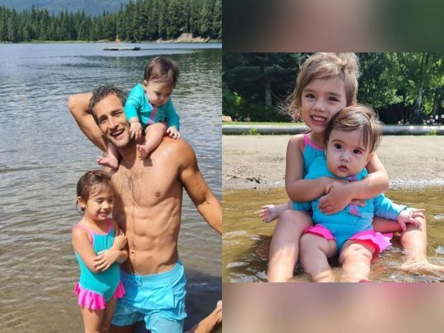 Nico Bolzico with daughters Thylane and Maelys