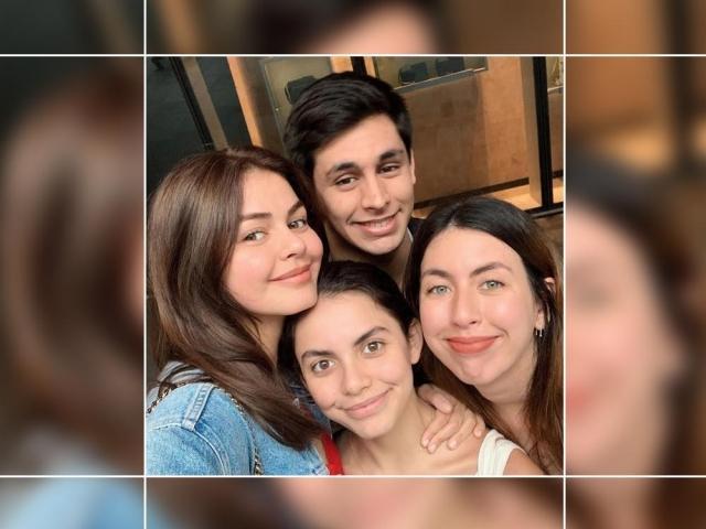 Janine Gutierrez and her siblings