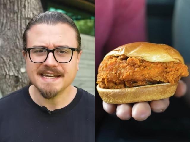 chef joshua weissman and jollibee chicken sandwich