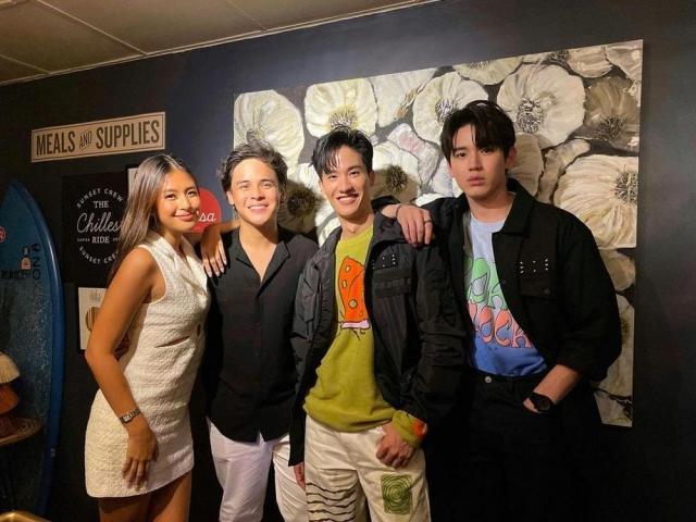 Gabbi Garcia and Khalil Ramos with Tay Tawan and New Thitipoom