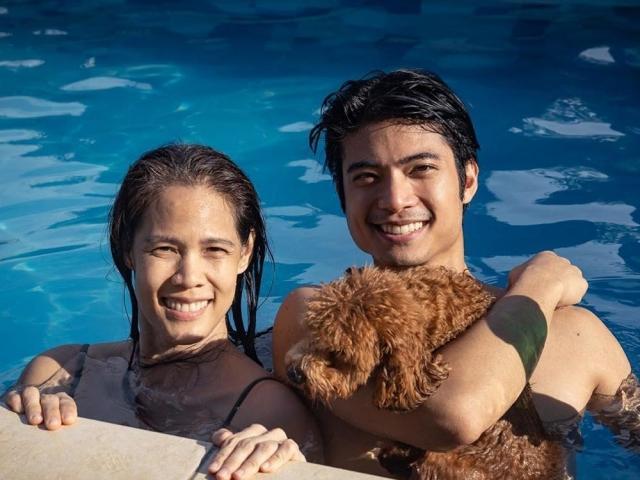 Mikael Daez and his mom Monique Daez