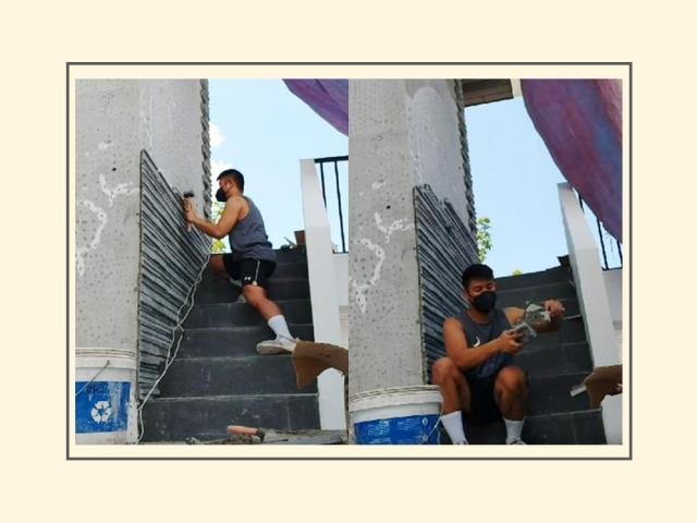 Rocco Nacino helps in his house construction