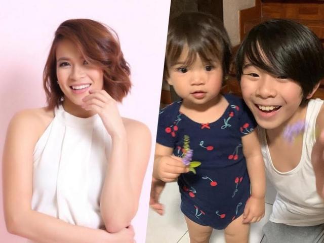 LJ Reyes Baby Summer and Aki