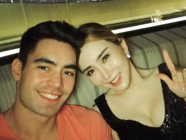 Clint Bondad with his sidekick Thai transwoman