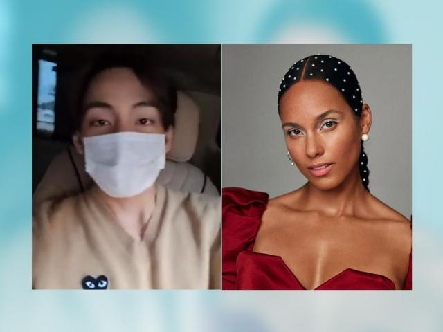 V of BTS and Alicia Keys
