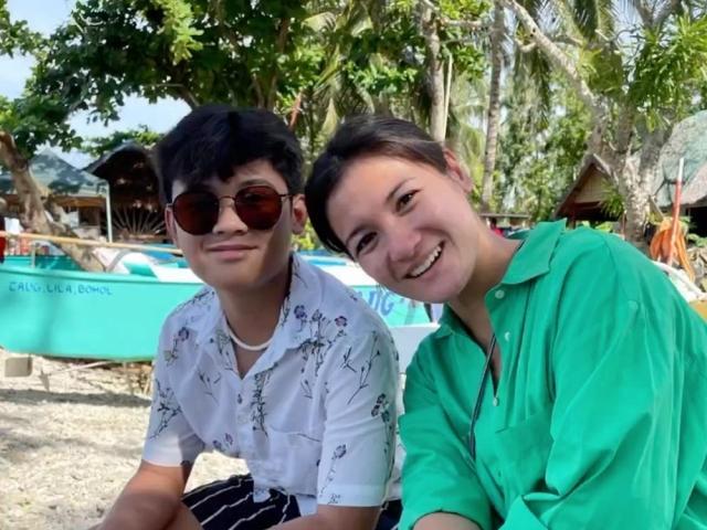 Camille with son Nathan