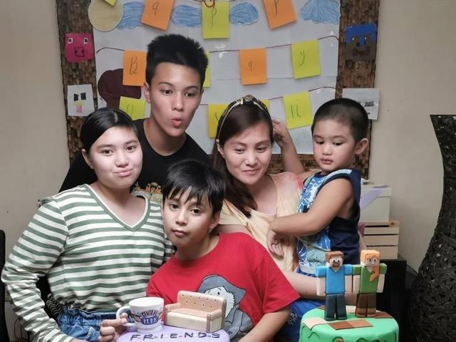 Gladys Reyes and her kids