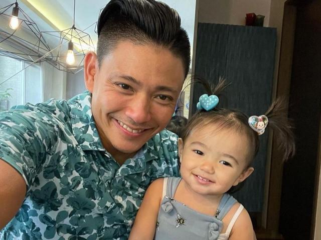 Drew Arellano and baby Alana Lauren 