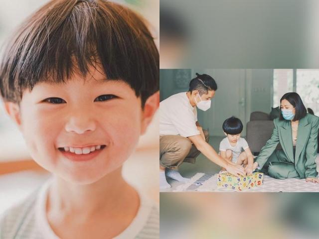 Baby Xavi with parents Liz Uy and Raymond Racaza