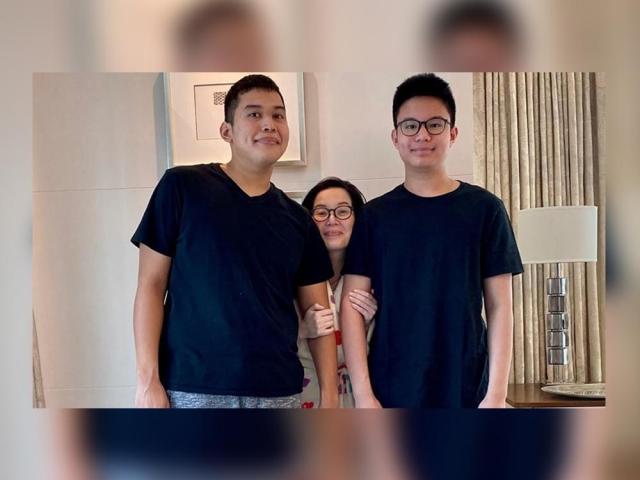 kris aquino with sons Josh and Bimby