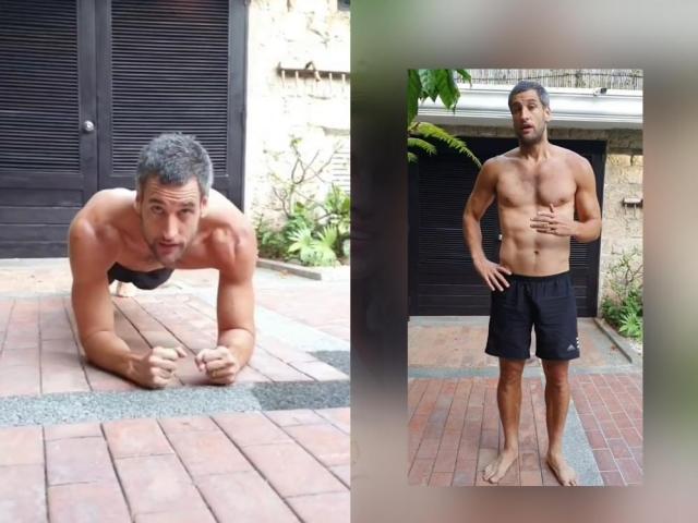 nicol bolzico doing workout