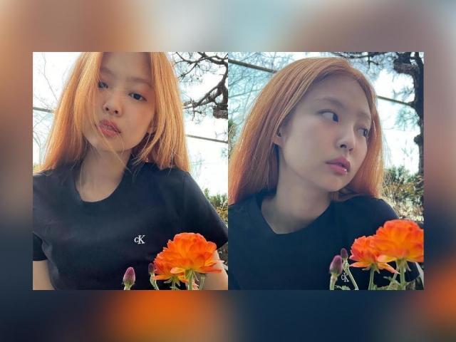 Jennie Kim Orange Hair