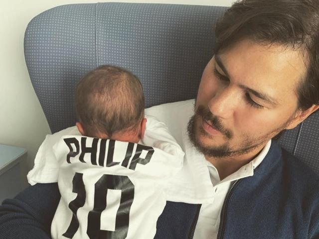 Phil Younghusband with Philip James