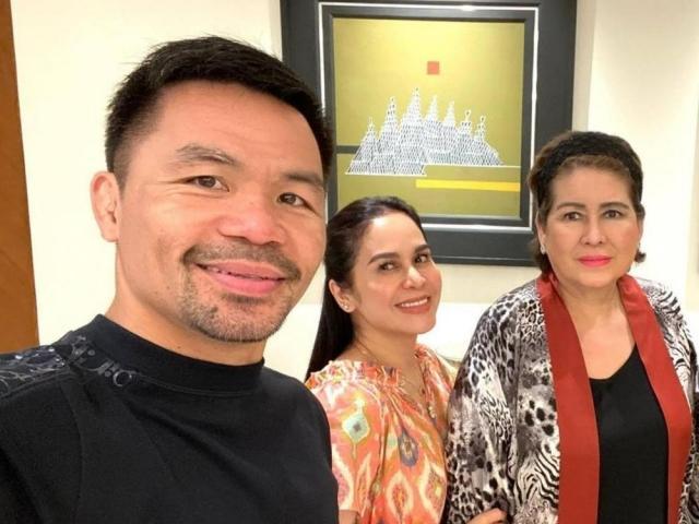 Manny Pacquiao Jinkee Pacquiao at Annabelle Rama