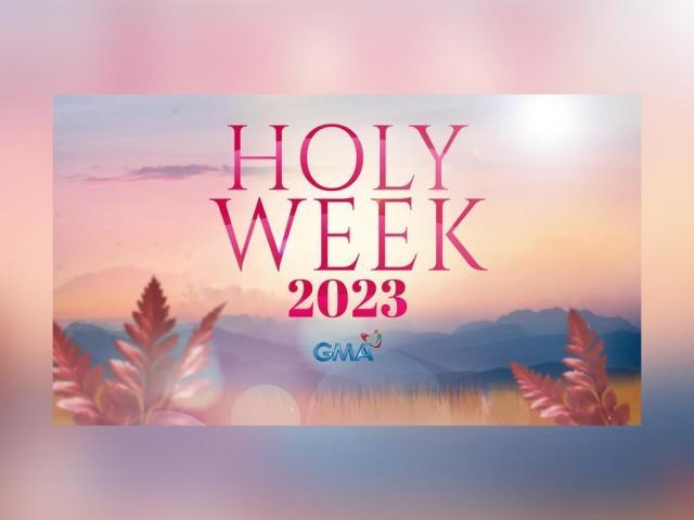program schedule for Holy Week 2023