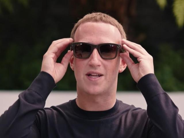 mark Zuckerberg wearing ray-ban stories