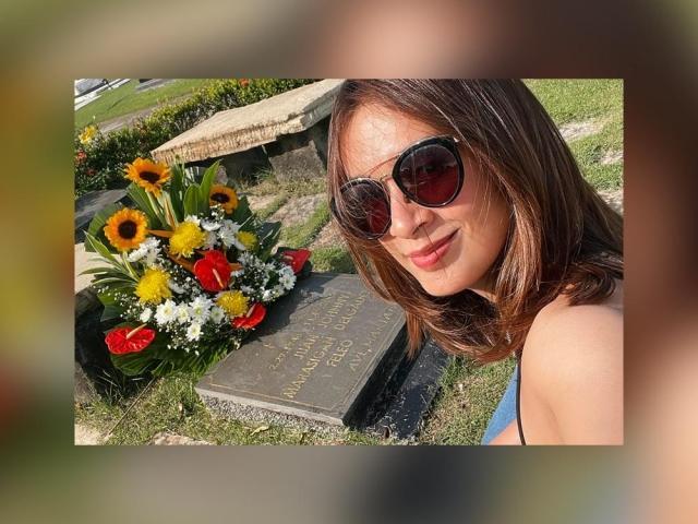 ina feleo visits dad johnny delgado grave