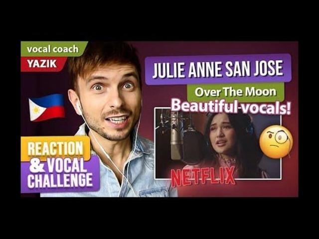 Yazik reacting to Rocket To The Moon song cover of Julie Anne San Jose
