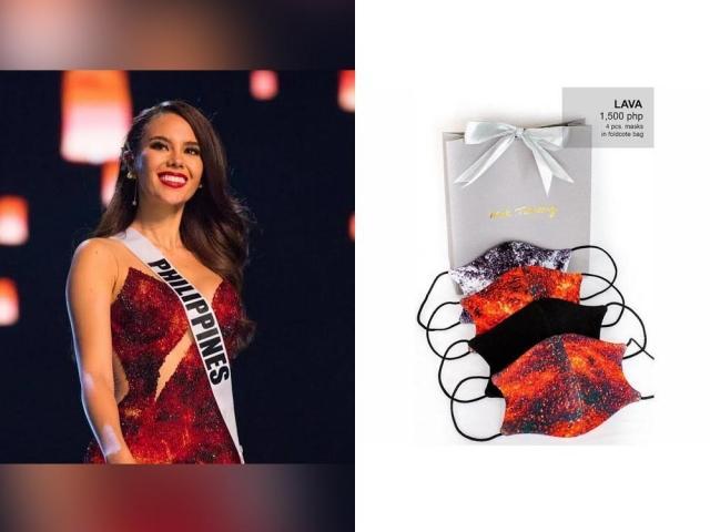 Miss Universe 2018 Catriona Gray in Mak Tumang lava gown
