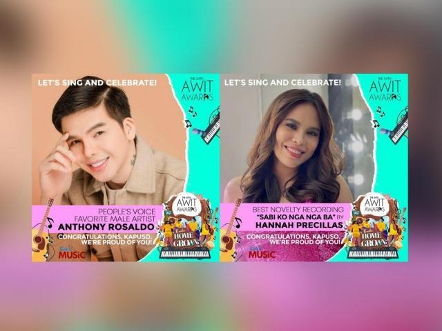 Anthony Rosaldo and Hannah Precillas