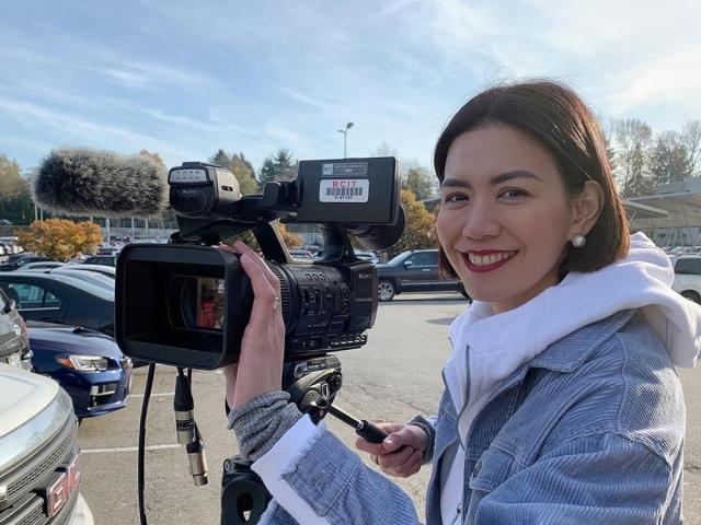 Rhea Santos learns to work behind the camera in Canada