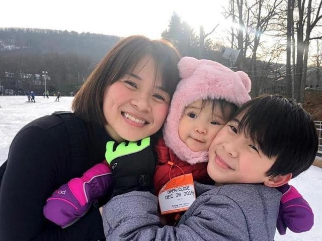 LJ Reyes with kids Aki and Summer